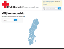 Tablet Screenshot of kommun.redcross.se